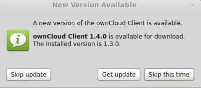ownCloud-Client: Neue Version verfügbar