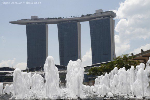 Marina Bay Hotel: Lichtverhältnisse nicht optimal :(