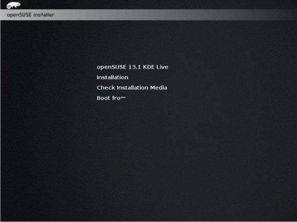 openSUSE 13.1 KDE: Bootscreen