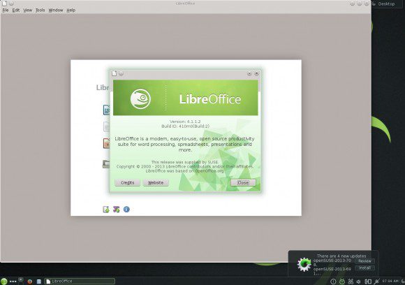 openSUSE 13.1 KDE: LibreOffice