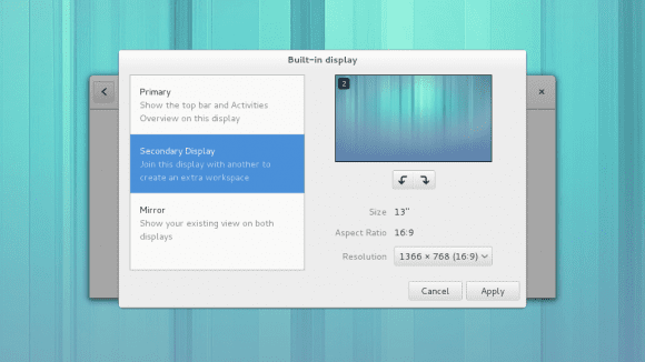 Bildschirmeinstellungen (Quelle: blogs.gnome.org)
