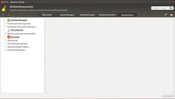 Ubuntu Tweak: Hausmeister