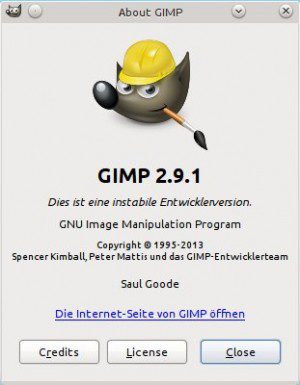 GIMP 2.9: Entwickler-Version - Vorsicht!