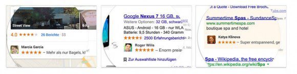 So sollen Google soziale Empfehlungen aussehen