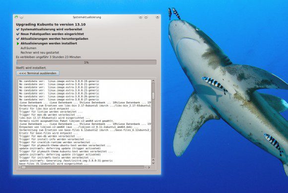 Upgrade: Bald tickert Kubuntu 13.10 auf dem Rechner