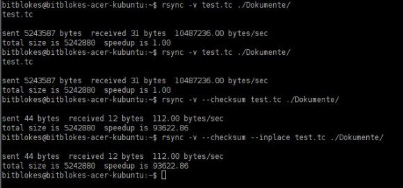 rsync: lokale Sicherung