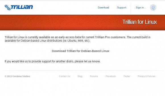 Trillian für Linux (Beta)