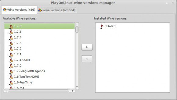 Wine 1.7.6: Auch in PlayOnLinux verfügbar