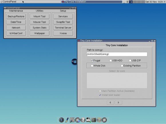 Tiny Core Linux: CorePlus - Joe's Window Manager