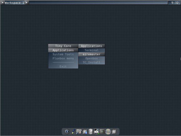 Tiny Core Linux: CorePlus - Fluxbox