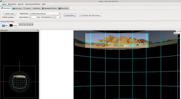 Hugin 2013: Bilder ausgerichtet