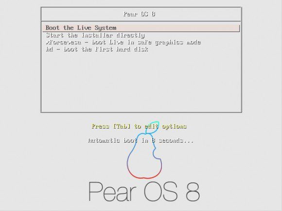 Pear OS 8: Bootscreen