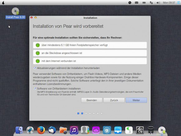 Pear OS 8: Installer