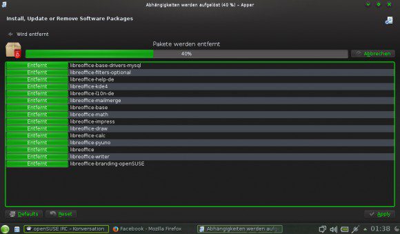 openSUSE 13.1: Apper