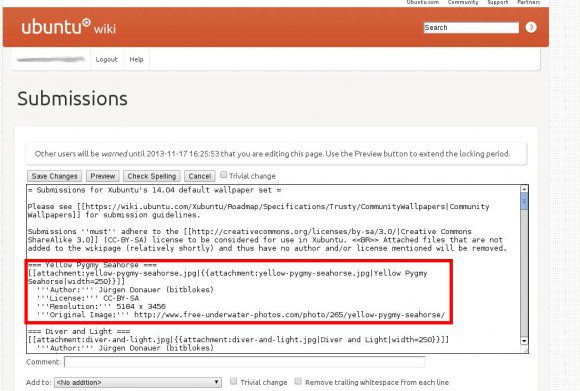 Xubuntu Wallpaper-Wettbewerb: Beitrag anpassen