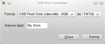 Linux Mint 16: USB formatieren (Quelle: linuxmint.com)