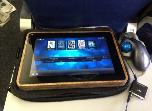 PiPad im Flugzeug (Quelle: mkcastor.com)