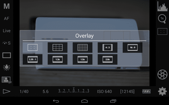 DSLR Controller: Overlay