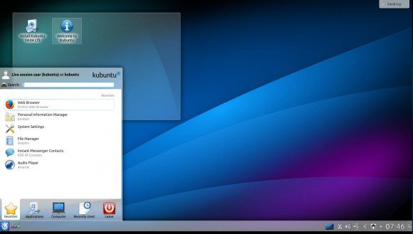 Kubuntu 14.04: Desktop