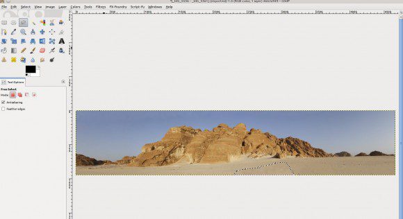 Panorama in GIMP: Fertig