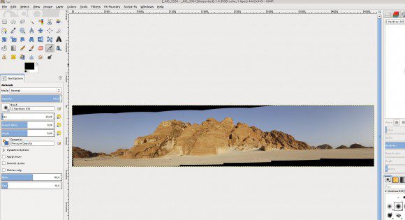 Panorama in GIMP: Start