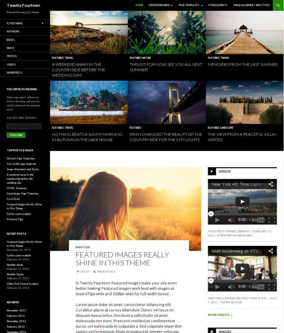 WordPress-Theme: Twenty Fourteen