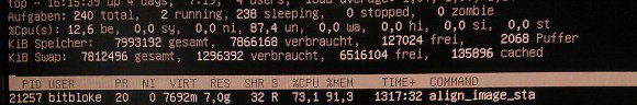 align_image_stack: Ressourcen-hungrig aber für den Zeitraffer notwendig