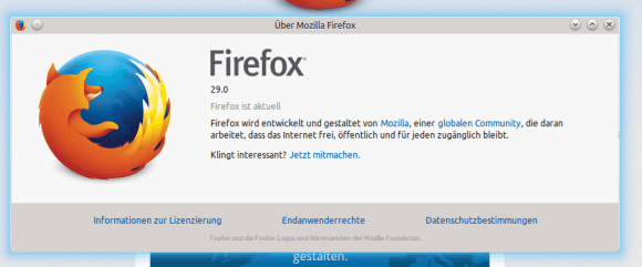 Firefox 29 für Linux