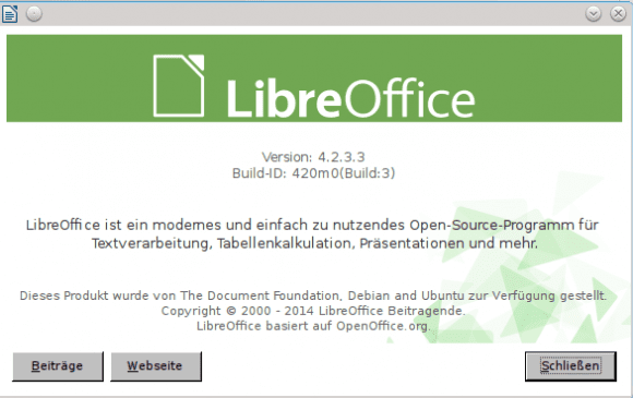LibreOffice 4.2.3