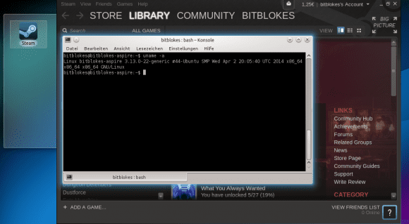 Kubuntu 14.04 LTS "Trusty Tahr": Steam funktioniert