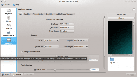 Touchpad-Konfiguration: Kubuntu 14.04