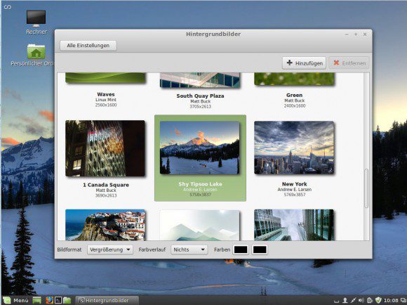 Linux Mint 17: Hintergrundbilder