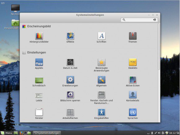 Linux Mint 17: Cinnamon-Einstellungen