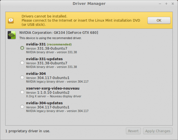 Linux Mint 17: Treiber (Quelle: linuxmint.com)