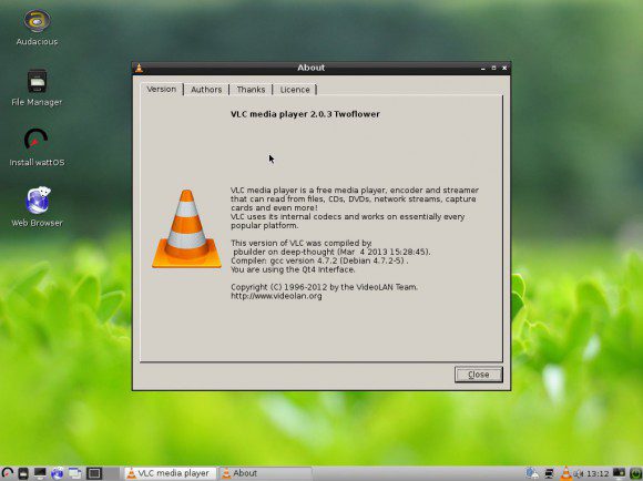 wattOS R8: VLC