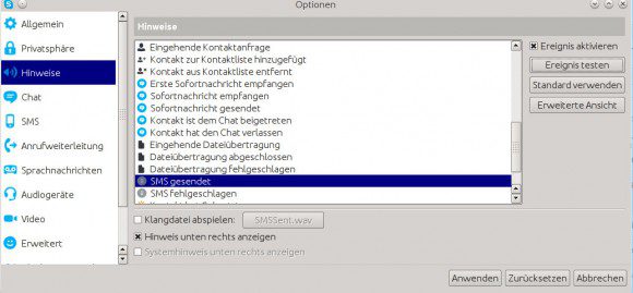 Skype für Linux: Hinweise konfigurieren