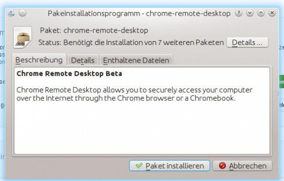 Chrome Remote Desktop: Installation