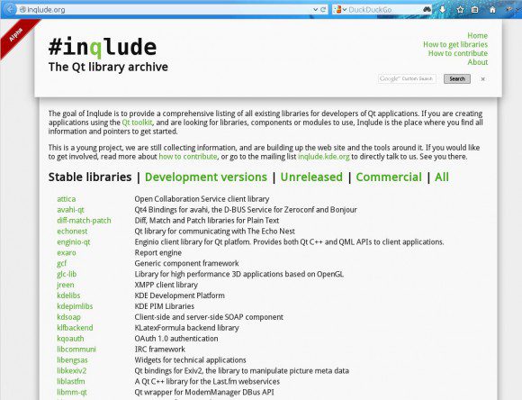 inqlude.org: Informationen zu KDE Frameworks 5