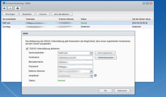 No-IP und Synology