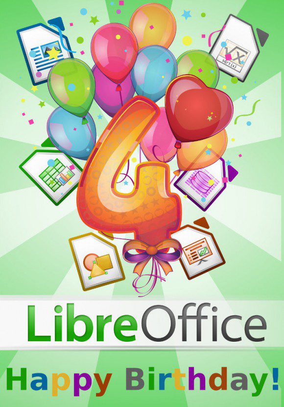 Letztes Jahr vier und mit LibreOffice 5.0 den fünften Geburtstag feiern.