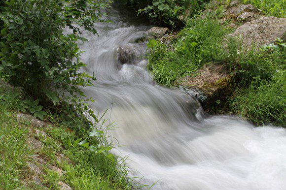 Fließendes Wasser: Es hilft natürlich, wenn es windstill ist.