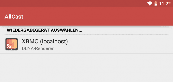 AllCast: Screen Casting mit Android