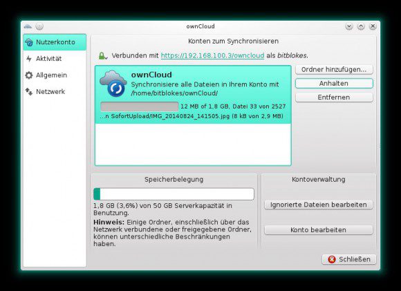 ownCloud-Client unter openSUSE 13.2