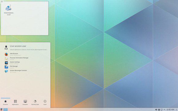 Kubuntu 15.04: Desktop und Menü