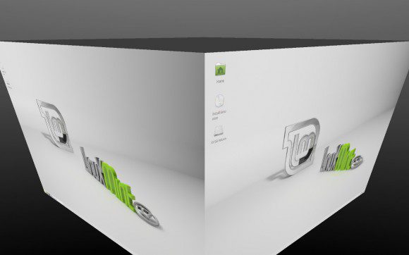 Linux Mint Xfce: Compiz Cube (Quelle: linuxmint.com)