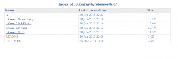 piCore 6.0 in mehreren Varianten