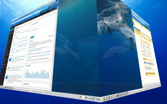 Linux Mint 17.1: Desktop Cube mit Compiz