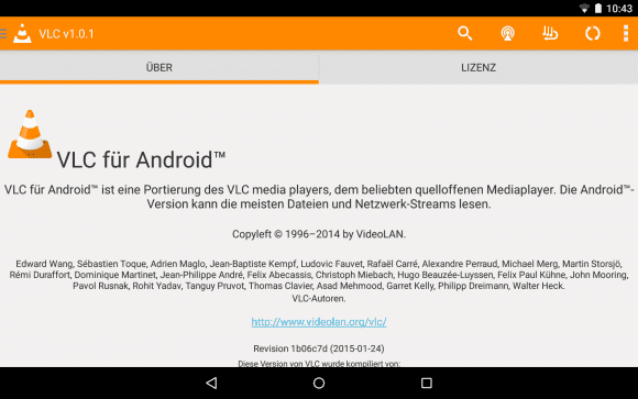 VLC für Android 1.0.1