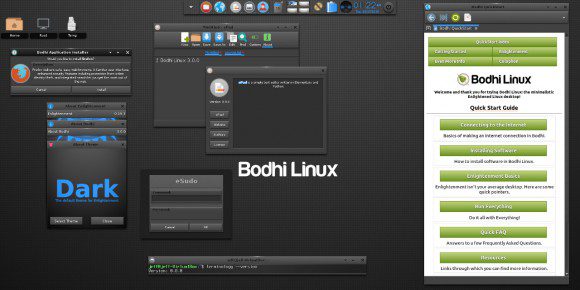 Bodhi Linux 3.0.0 in Aktion (Quelle: bodhilinux.com)