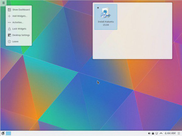 Kubuntu 15.04: Widgets hinzufügen